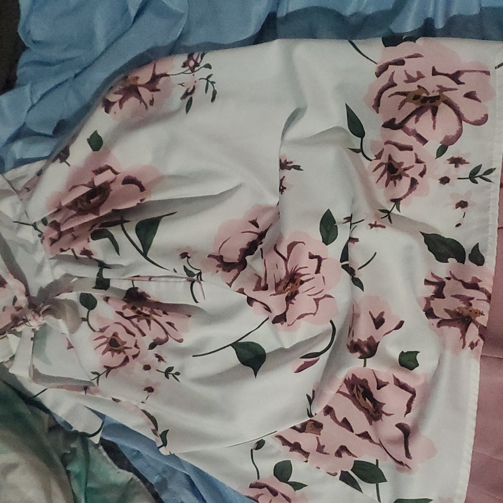 Floral pink suit